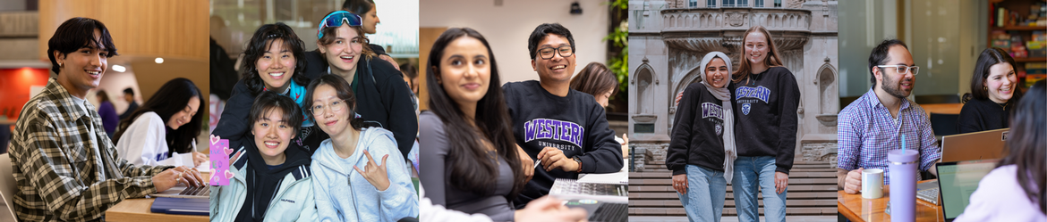 Collage of Western student photos
